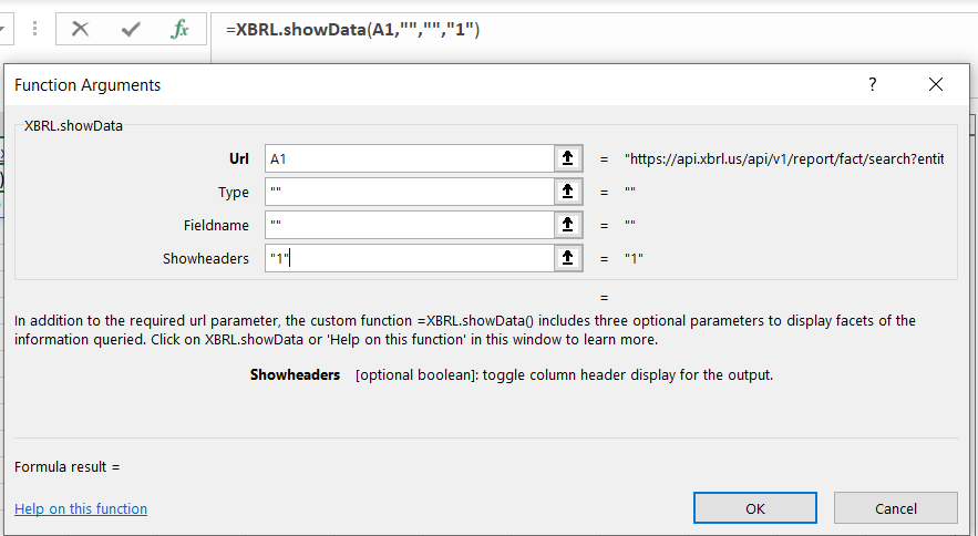 add-in optional parameters